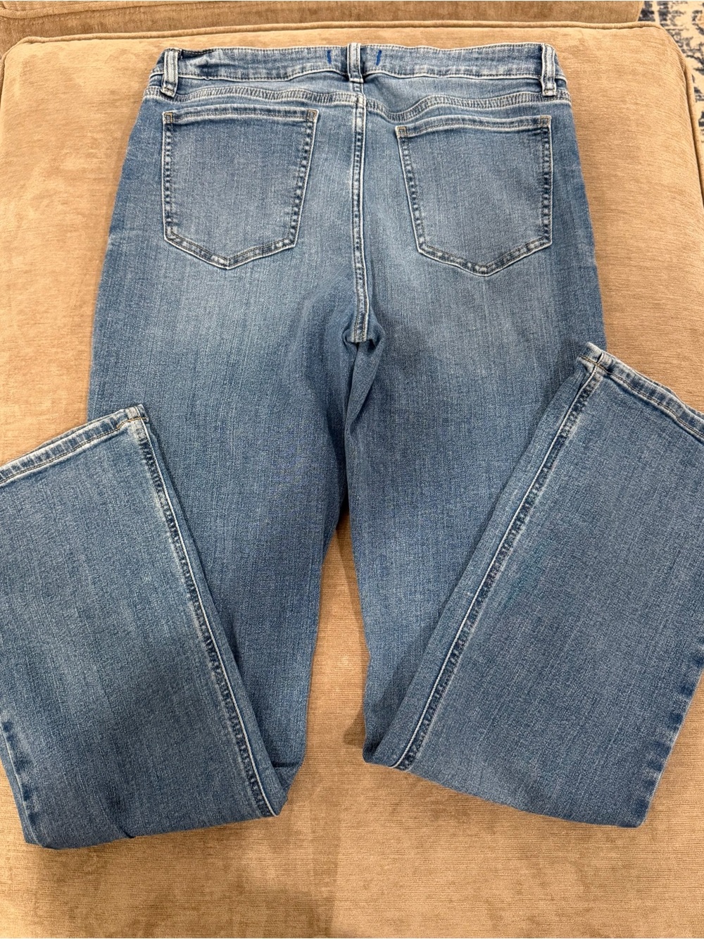Studio Blue Faded Denim Jeans in Light Blue - Picture 3 of 3
